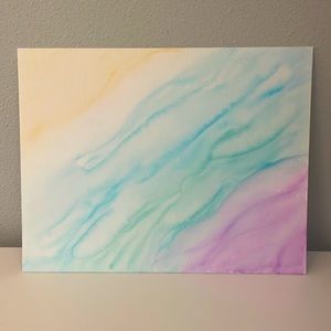 “Ocean Waves”. 11x14” canvas panel art